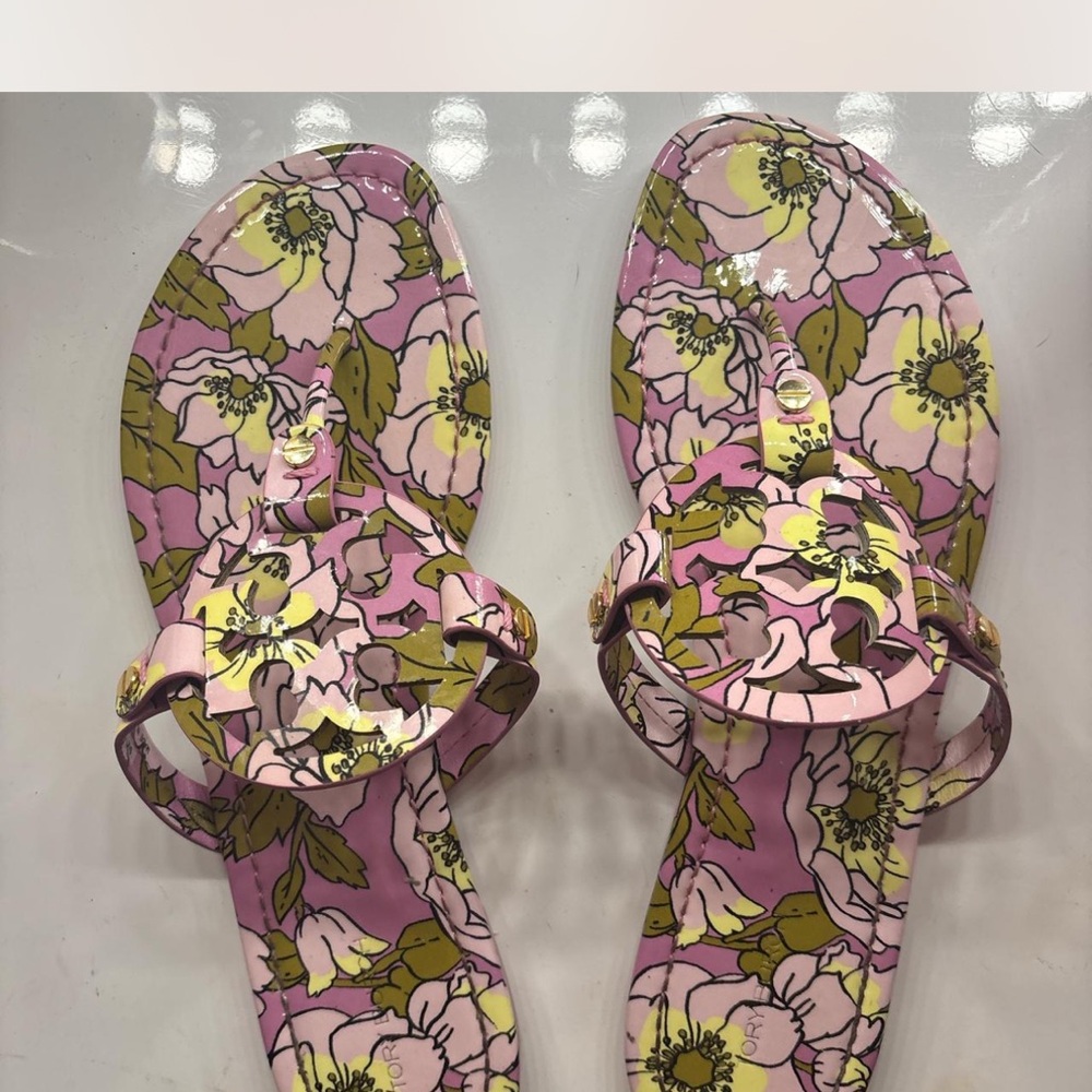 Floral Pink Tory burch Sandals